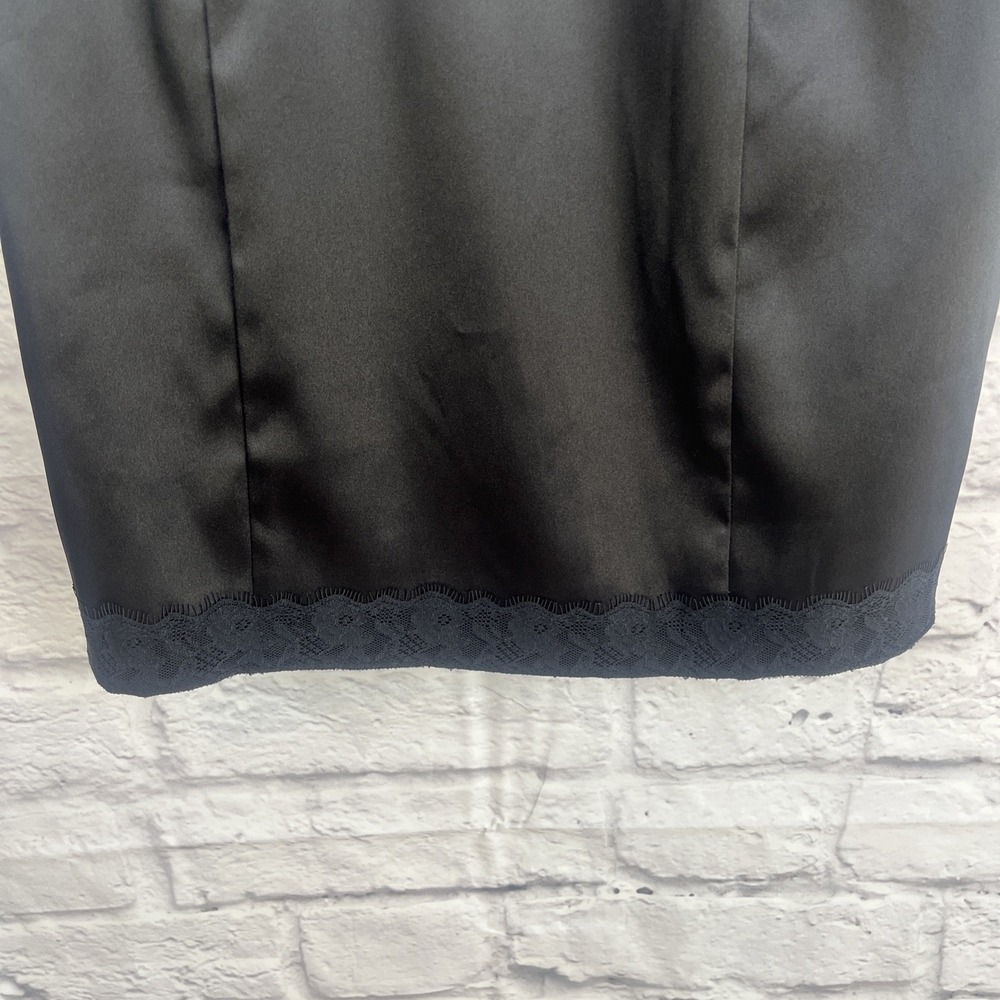 Guess NWT Black Lace Gothic Formal Cocktail Party Clubwear Dress Size 9 - Picture 6 of 8